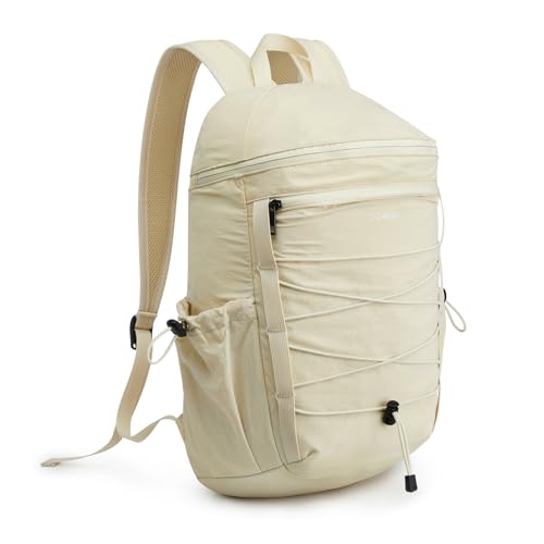 G4Free Hiking Backpack for Women Men 20L Lightweight Travel Backpacks Daypack Outdoor Daily Camping, Beige - color: Beige