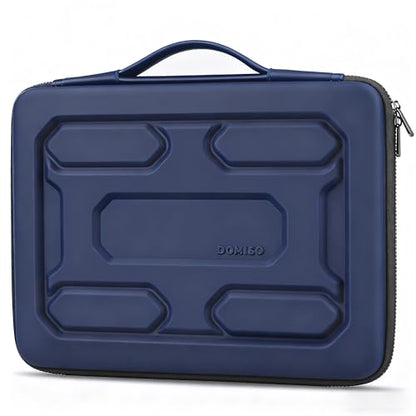 DOMISO 14 inch Laptop Sleeve with Handle Shockproof Computer Bag Waterproof EVA Protective Carrying Case for 14" ThinkPad E480/Yoga 920/13.5" Microsoft Surface Book/HP Pavilion 14 Stream 14,Dark Blue - color: Dark Blue, size: 14 inch