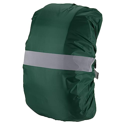 PATIKIL Waterproof Backpack Rain Cover, Non-Slip Backpack Cover with Reflective Strap Stay Dry for Hiking, Camping, Hunting - color: Dark Green, size: X-Large