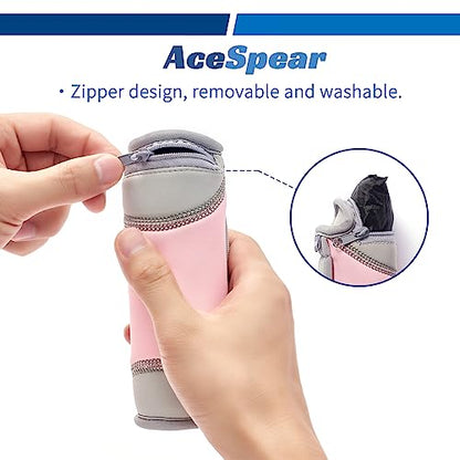 AceSpear Hand Weights for Women Men 1lb 2lbs 3lbs 4lbs Soft Dumbbells of 2, Detachable Walking Weight for Aerobics, Jogging, Running - color: Pink, style: 3 lbs x 2