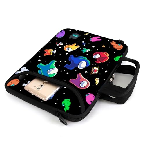 17" Shoulder Bag Adjustable shoulder strap Laptop sleeve Carrying case with mouse and power adapter storage bag (Games-1) - color: Games-1