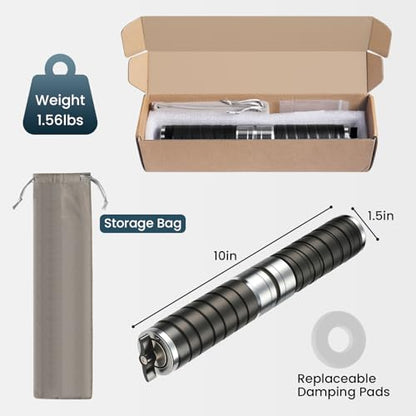 Adjustable Forearm Strengthener, Portable Wrist Roller | Adjustable torque up to 265 lbs with 360°rotation. Durable aluminum alloy body for wrist & forearm training.