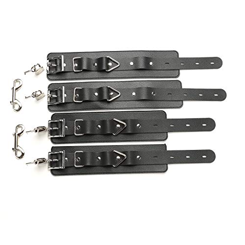 2026 Upgraded Heavy Duty Expandable Spreader Bar – Adjustable PU Straps for Pilates, Yoga - style: Silver+Black