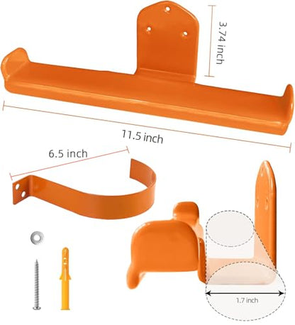 Backpack Leaf Blower Hanger with Tube Hook, 3 Pack Backpack Sprayer Wall Mount, Heavy Duty Chainsaw Wall Mount Stand Accessories Garage Organization Storage - size: 3 Pack