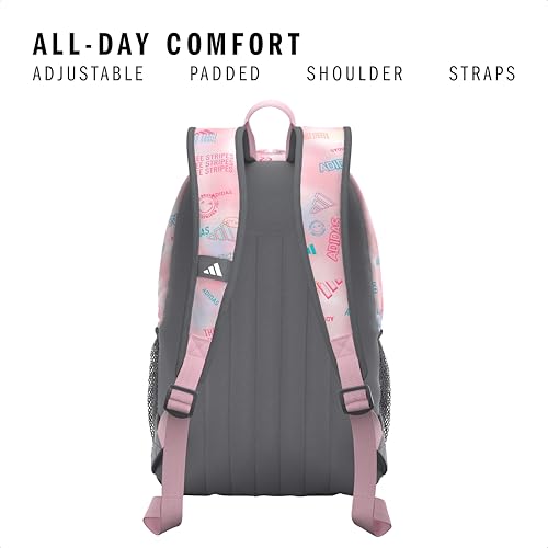 Originator Small Backpack for men and women, athletic book bag with laptop sleeve - color: Adi Haze Clear Pink/Clear Pink/Grey Four