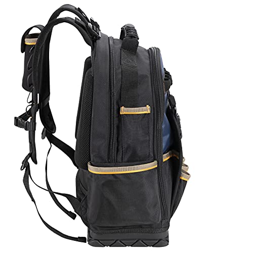 CLC Work Gear PB1133 38 Pocket Molded Base Tool Backpack, Black/Blue - style: Backpack