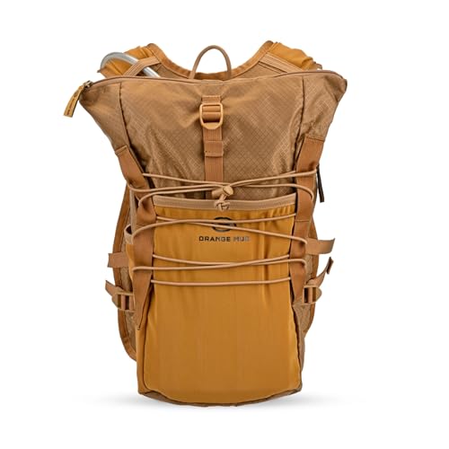 Orange Mud Adventure Pack 12L 3.0 – Black Hydration Backpack with 2 L Bladder Included – Trail Running, MTB & Multi‑Sport Adventure Gear Pack - color: Coyote Brown, size: 12L, style: With Trekking Pole Hardware