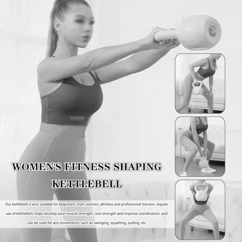 Kettlebell Weights Women's Fitness Shaping Kettle Bells, Gym Strength Training Dumbbell, Swing/Deadlift/Squat, Protect The Floor(Green-15LB) - color: Green-15lb