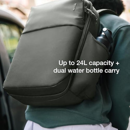 Incase A.R.C. Daypack 24L – Travel Backpack and Laptop Bag for School - Fits up to 16 inch Laptop - 4 Zippered Compartments, 2 Water Bottle Pockets - Commuter and College Backpack - Smoked Ivy - color: Smoked Ivy