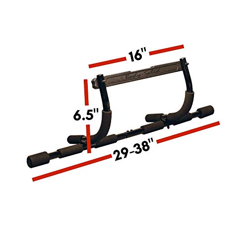 Body-Solid Mountless Pull-Up/Push-Up/Sit-Up Bar - Door Mounted Chin-Up Bar for Home Gym, Fitness & Strength Training, Portable Exercise Equipment for Calisthenics, Doorway & Wall Mounted Options
