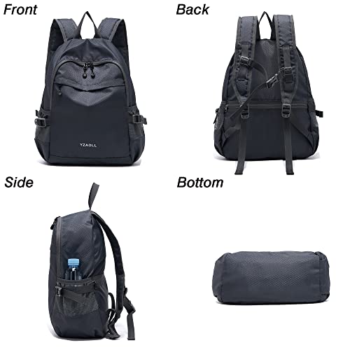 YZAOLL 20L Small Hiking Backpack Lightweight Day Packs, Packable Backpack for Women Men Travel Camping Vacation,Gray - color: A-20l-gray