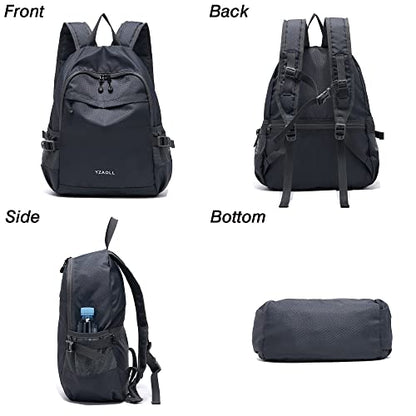 YZAOLL 20L Small Hiking Backpack Lightweight Day Packs, Packable Backpack for Women Men Travel Camping Vacation,Gray - color: A-20l-gray