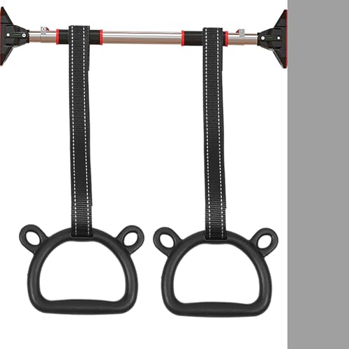 BESPORTBLE Gymnastics Rings Set Adjustable Thickened 2m Straps Pull-up Fitness Equipment Indoor Training for Body Strength