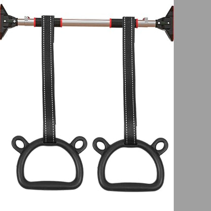 BESPORTBLE Gymnastics Rings Set Adjustable Thickened 2m Straps Pull-up Fitness Equipment Indoor Training for Body Strength