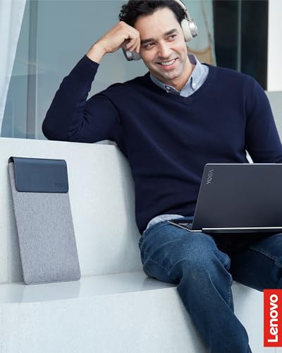 Lenovo Slim Laptop Sleeve 16 Inch Notebook/Tablet - Compatible with MacBook Air/Pro - Eco-Friendly Lightweight Case with Accessory Pocket & Magnetic Closure - Grey - color: Grey, size: 16-inch