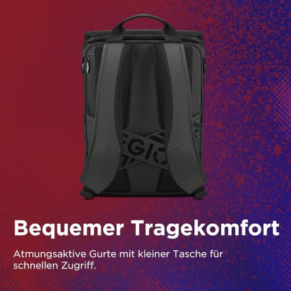 Lenovo Legion 16-inch Armored Gaming Backpack GB900, 20L Capacity, Water-Resistant, Beathable & Ergonomic Shoulder Straps, Multiple Pockets, Black - style: Gb900