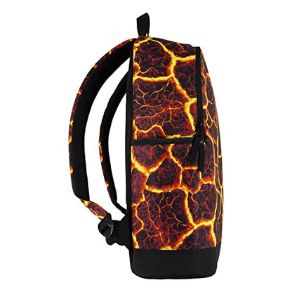 Hurley Unisex-Kids Graphic Backpack, Lava, One Size - color: Lava