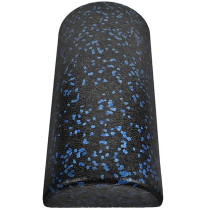 Cabilock Semicircle Yoga Half Roller Epp Foam Muscle Massage Roller for Back and Balance Training, 30cm Black-Blue Yoga Fitness Equipment for Pilates and Stretching
