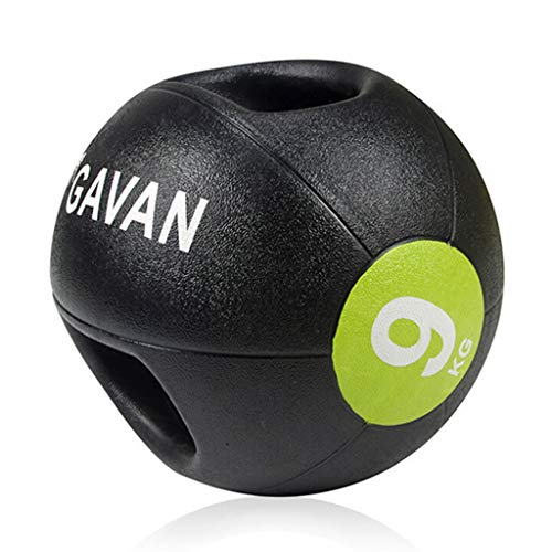 Professional Double Handle Grip Medicine Ball - for Weights Training MMA Boxing Exercise Fitness, 5KG-10KG - size: 9kg