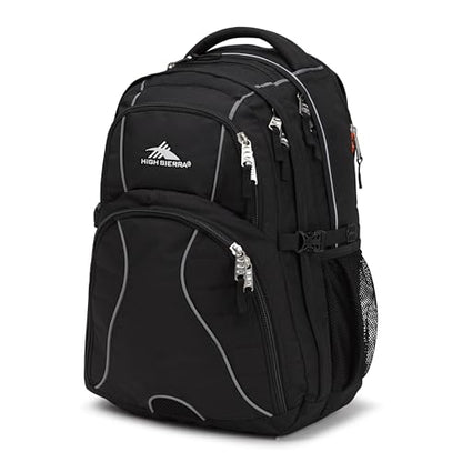 High Sierra Swerve Laptop Backpack, Black, One Size - color: Black