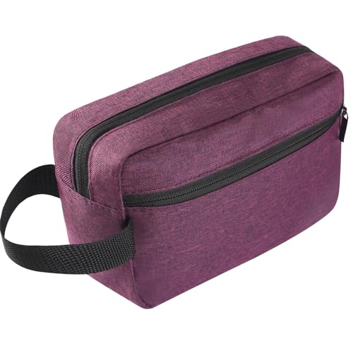 Icramsy Travel Toiletry bag Toiletry bag for women men Hanging Cosmetic bag Travel accessories for Women Men (Deep purple) - color: Deep purple