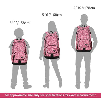 rickyh style School Backpack Travel Bag for Men & Women Lightweight College Back Pack with Laptop Compartmen - color: 04hongmao