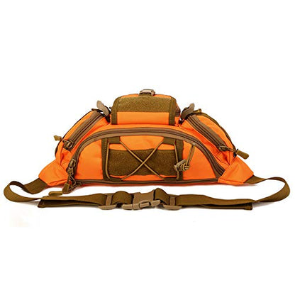 CREATOR Tactical Waist Pack Military Fanny Pack Outdoor Army Waist Bag Large Waist Pack for Daily Life Cycling Camping Hiking Hunting Fishing Black Jacinth - color: Jacinth
