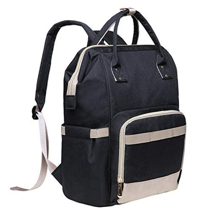 KAUKKO Lightweight Backpack Casual Travel Daypack Causal Backpack Shoulder Book Bag Multipurpose Daypacks - color: 01-5-black