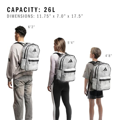adidas Clear Backpack – See-Through Transparent Stadium Bag - color: Clear/Black/2.0