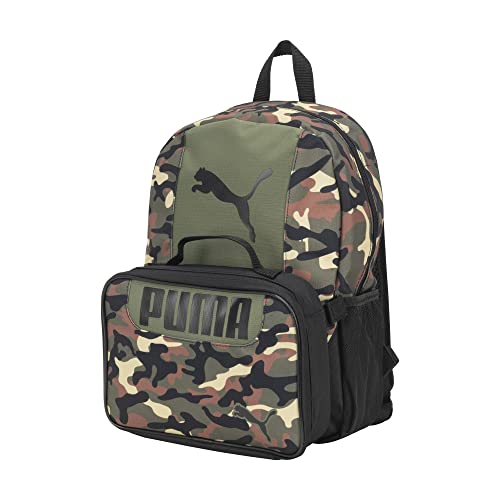 PUMA KIDS' EVERCAT BACKPACK & LUNCH KIT COMBO - color: Olive