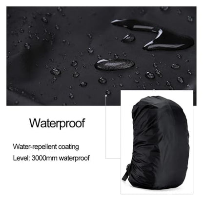 Backpack Rain Cover 20-80L Lightweight Nylon Water Resistant Waterproof Backpack Outdoor Camping Hiking Travel Cycling Rain Cover Dust - color: Black 35L