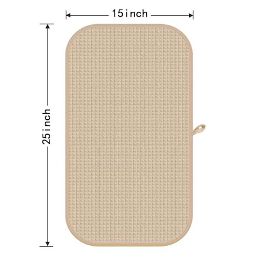 HOMEXCEL 4 Pack Gym Towels, Microfiber Yoga Towels for Bathroom, Ultra Soft, Highly Absorbent and Quick Dry Towel for Gym, Shower, Fitness, Spa 15 x 25 Inch - color: Brown