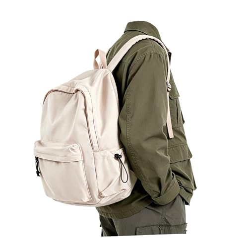 BJLFS Large White Backpack for Women Men, Gym Backpack for Women Foldable Outdoor Weekender Gym Bag, Waterproof Sports Back Pack & Dance Yoga travel Bag - color: Large White
