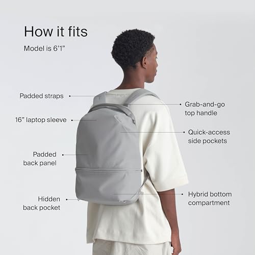 Urth Arkose 20L Modular Camera Backpack – for DSLR, Lens, 15/16” Laptop, Weatherproof + Recycled (Stone Grey) - color: Stone Grey