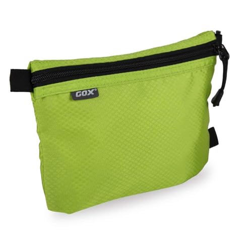 GOX Small Toiletry Bag for Men Bulk Cosmetic Bag Dopp Kit Carry On Zipper Pouch Organization Nylon Small Packing Sack Water Repellent - color: Green