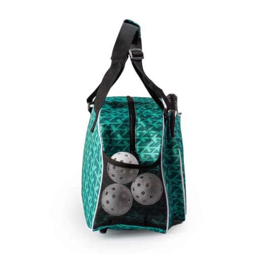 Pik’le’Ball Sport Premium Women's Pickleball Bag – Stylish and Versatile Sports Bag with Water Bottle Holder, Padded Paddle Pocket, and Spacious Design (fits 2+ Paddles!) - color: Court Couture Green