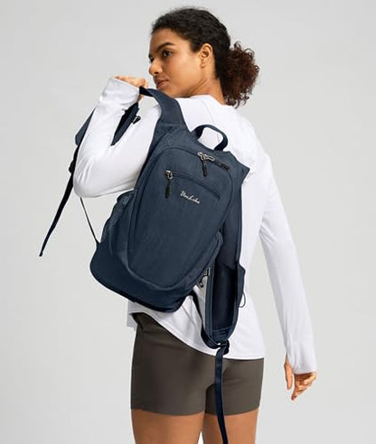 Uselike 10L Small Hiking Backpack Travel Daypack Lightweight Packable Back Pack for Women Men(Dark Navy) - color: Dark Navy