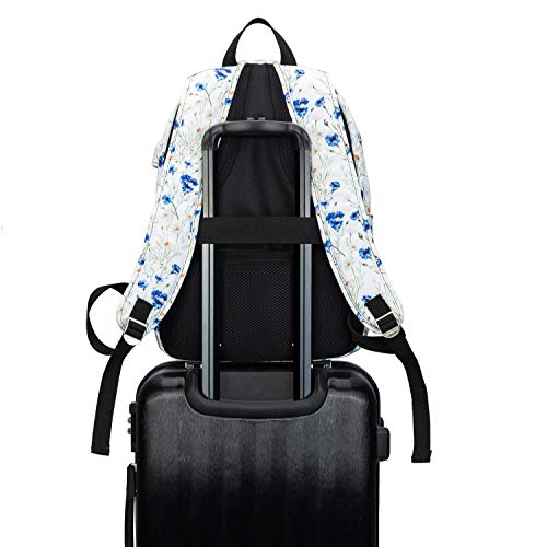 Kinmac Lavender Waterproof Laptop Travel Outdoor Backpack With USB Charging Port For 13 inch 14 inch and 15.6 inch Laptop - color: Lavender