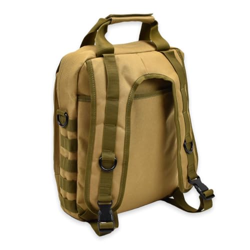 TORCH MOLLE Urban Commuter Backpack Laptop Bag Rucksack for Hiking Cycling Crossfit Light Rucking EDC Gear V2 (Desert) - color: Desert
