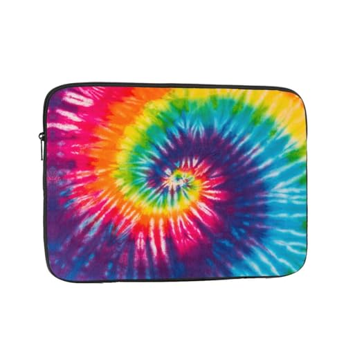 Tie Dye Laptop Sleeve Case for Men Women 13 inch Waterproof Oxford Cloth Laptop Sleeve Bag Suitable for Most Ipads and Laptops Notebook Computer Pocket Tablet Traveling Carrying Simple Case - color: 2, size: 13 inch