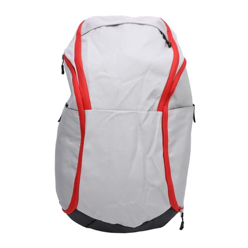 Basketball Backpack with Laptop Compartment and Wet Dry Segregation Water Lightweight Oxford Sports Backpack for Exercise Supplies and Gym - color: Grey White