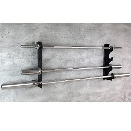 Barbell Rack Barbell Holder Wall Mount Barbell Storage Holder Olympic Bar Hanger for Home, Commercial, Garage Gym - color: Horizontal 4 Bars