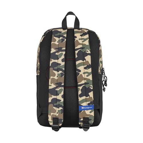 Champion Manuscript Backpack with Padded Adjustable Straps, Water Bottle Pocket for Work, Travel, Daily Use - color: Green