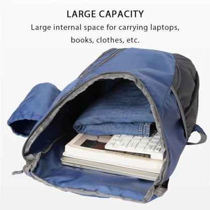 Portable Foldable Backpack Folding Mountaineering Bag, Ultralight Outdoor Cycling Rucksack, Travel Hiking Knapsack (Purple) - color: Purple
