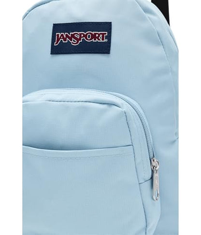 JanSport Half Pint Mini Backpack, 10.2 L - Durable Mini Bag Purse with Adjustable Shoulder Straps, Single Main Compartment, Zippered Stash Pocket, Blue Dusk - color: Blue Dusk