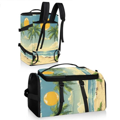 Gym Backpack, Water Resistant Carry-On Bag with Padded Shoulder Straps