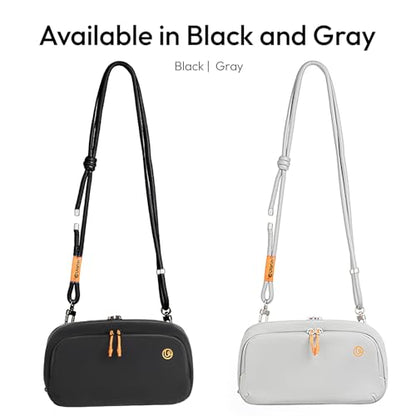 ULANZI YY08 Sling Bag Everyday Shoulder Bag Compatible With DJI Osmo Pocket 3/Pocket 4/GoPro/Insta360 Action Cameras, Vlog Photography Crossbody Portable Bag Small Camera Case w Detachable Strap, 2L - size: Grey 2L