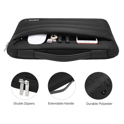 MOSISO Compatible with MacBook Air 15 inch Case M5 2026 M4 2025 M3 2024 M2 2023 A3448 A3241 A3114 A2941, Plastic Hard Shell Case&Puffy Sleeve Bag&Keyboard Skin&Webcam Cover&Screen Film, Black - color: Black
