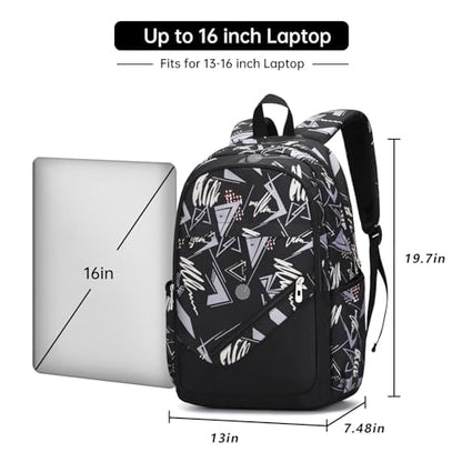Travel Laptop Backpack, Business Slim Sturdy Water Resistant School Backpack, Gift for Men & Women, Fits 15.6 Inch Notebook - color: Popular Black