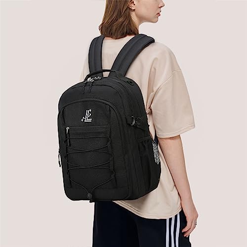 Lanola Man Women Children Casual Daypack Schoolbag Teenage Girls Bookbag Student College School Backpack - Black - color: Black